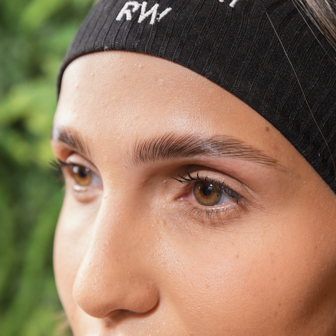 Rare Way Brow Lamination, close-up on natural brow result