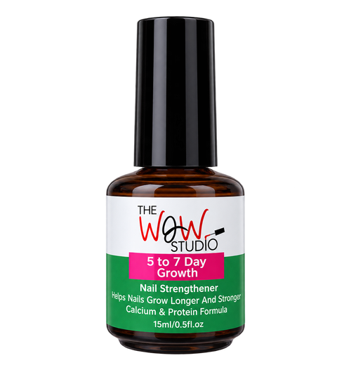 The WOW Studio Nail Strengthener 15 ml, included with one henna in Brow + Nail Pair.