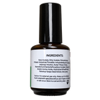 The WOW Studio Nail Strengthener back label with ingredients and caution