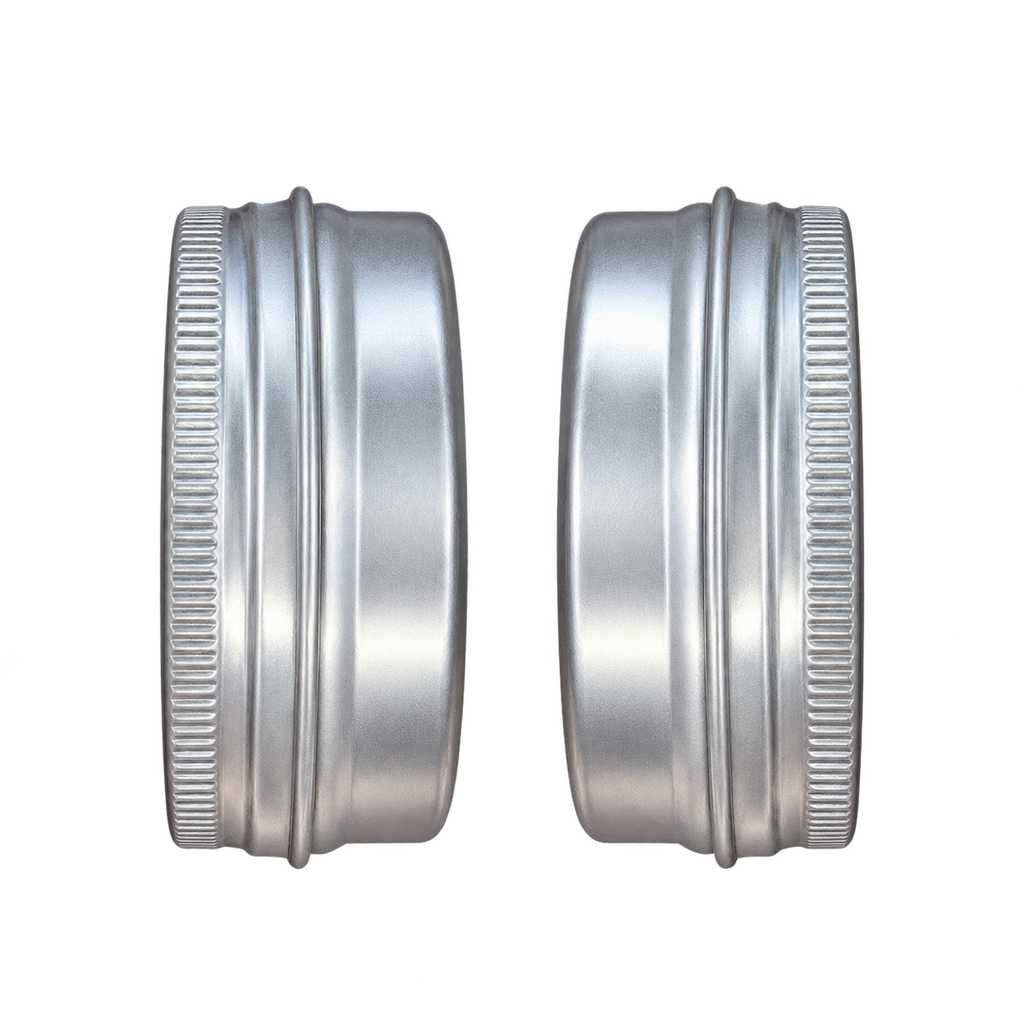 The WOW Studio Repair Balm silver tin side view